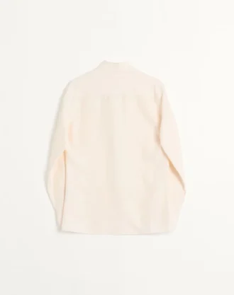 Camisa de shantung de seda con botones de madera