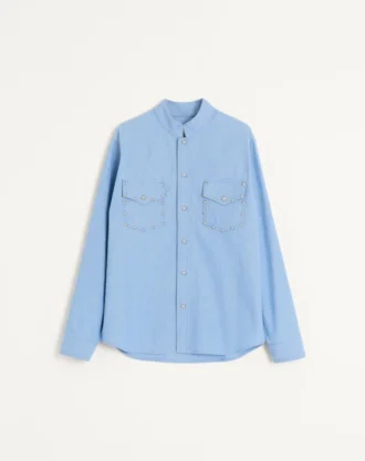 Camisa vaquera con cabujones
