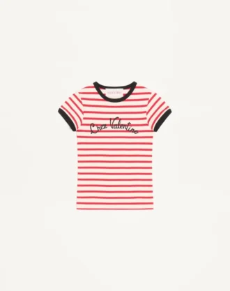 Camiseta de algodón jersey a rayas