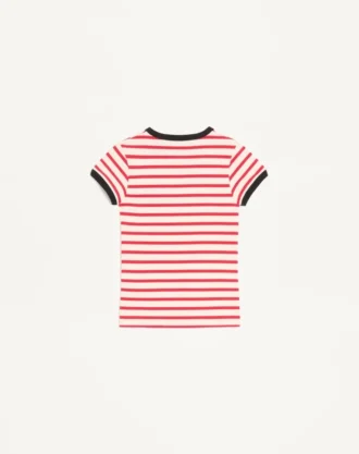 Camiseta de algodón jersey a rayas