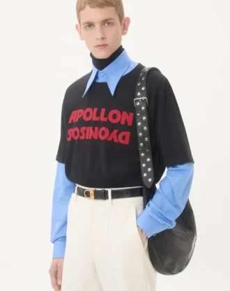 Camiseta de algodón Valentino con estampado Apollon/Dyonisos