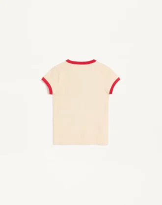 Camiseta de jersey de algodón estampada