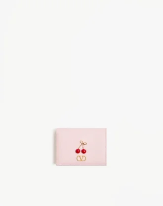 Cartera Cherryfic en piel de becerro granulada