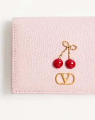 Cartera Cherryfic en piel de becerro granulada