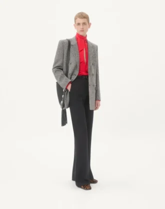 Chaqueta cruzada de Valentino en lana natté boutonné