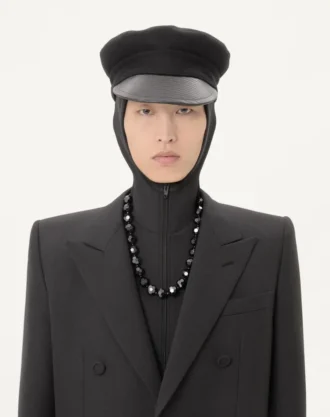 Chaqueta de gabardina de lana cruzada de Valentino
