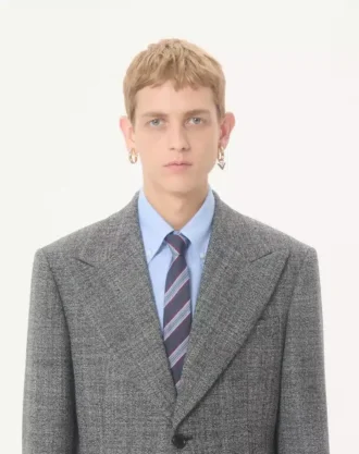 Chaqueta de lana mouliné de botonadura sencilla de Valentino