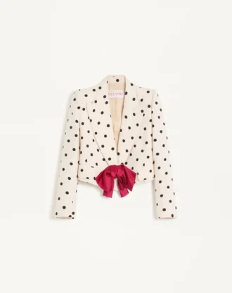 Chaqueta de shantung con estampado Pludepois