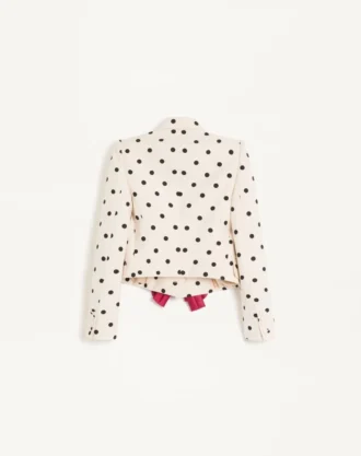Chaqueta de shantung con estampado Pludepois