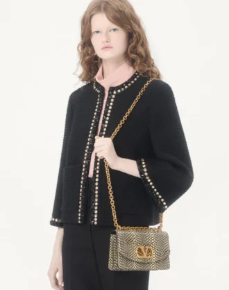 Chaqueta de tweed Canestrello bordada