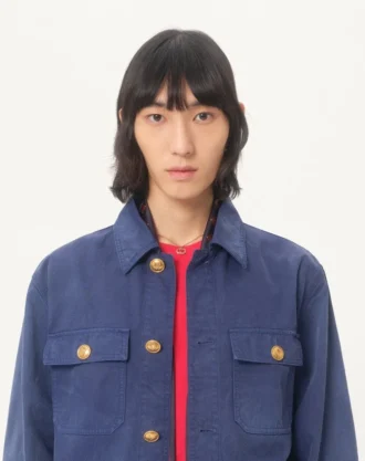 Chaqueta safari de denim