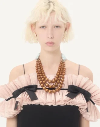 Collar Coeur Hyperbole en metal, resina y cristales