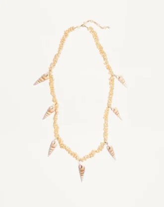 Collar Jardin Aquatique en metal y conchas