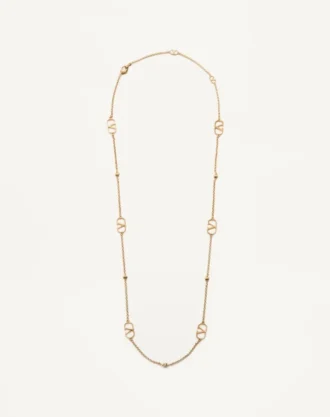 Collar metálico con logotipo Vlogo