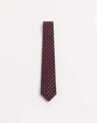 Corbata de seda con microcuadros de Valentino