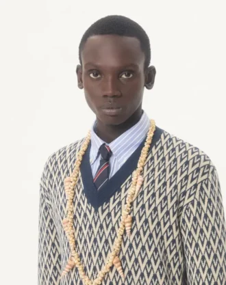 Corbata de seda jacquard regimental Valentie