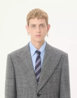 Corbata de seda jacquard regimental Valentie