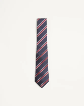 Corbata de seda jacquard regimental Valentie