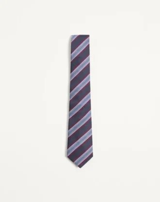 Corbata de seda jacquard regimental Valentie