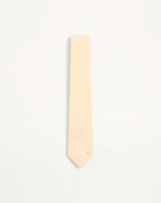 Corbata de seda Valentie con detalle VLogo Signature