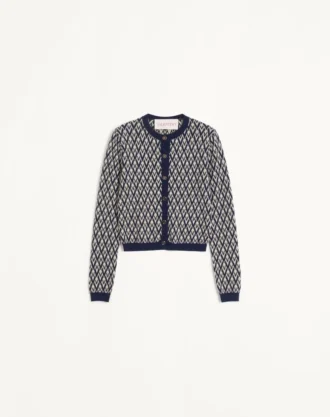 Cárdigan de lana con patrón jacquard Toute La V