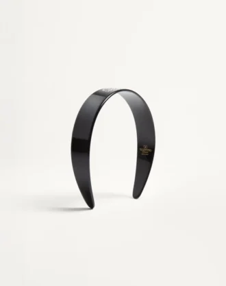 Diadema Vlogo Signature en resina, metal y cristales