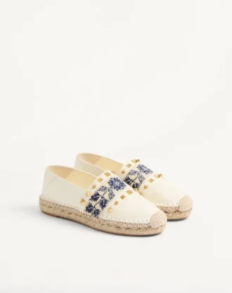 Espadrilles de napa con bordado de uvas 20 mm