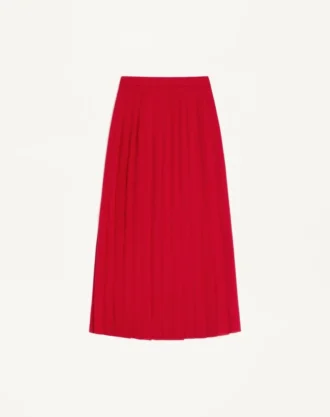 Falda midi de georgette