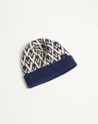 Gorro de lana de punto con firma Toute La V