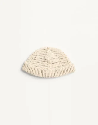Gorro de punto de algodón con el logotipo Vlogo