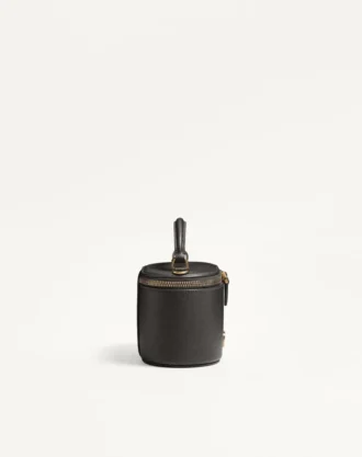Mini bolso de mano Vlogo Signature en piel de becerro granulada