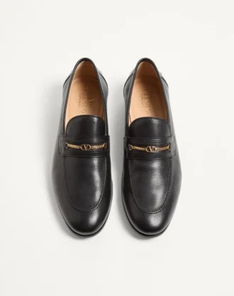 Mocasines de piel de cabrito con detalle VLogo Signature