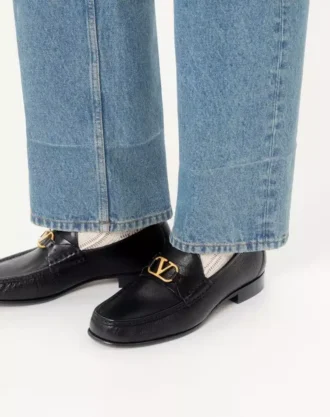 Mocasín VLogo Signature de piel de búfalo
