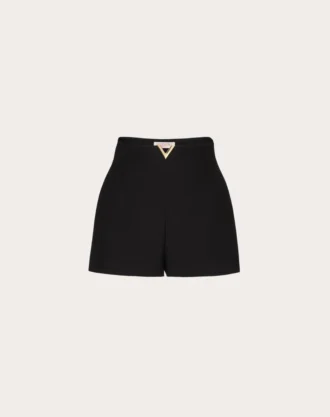 Pantalones cortos de crepé couture