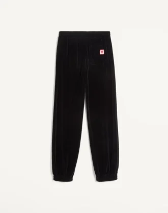 Pantalones de chenilla con parche Chez Valentino