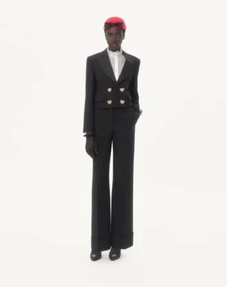Pantalones de crepé Couture
