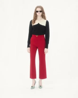 Pantalones de crepé de lana