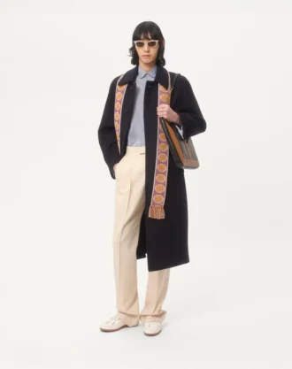 Pantalones de gabardina de lana