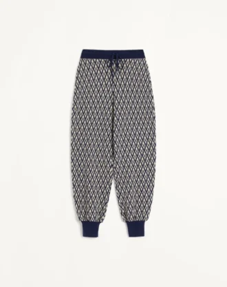 Pantalones de lana jacquard Toute La V