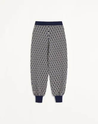 Pantalones de lana jacquard Toute La V