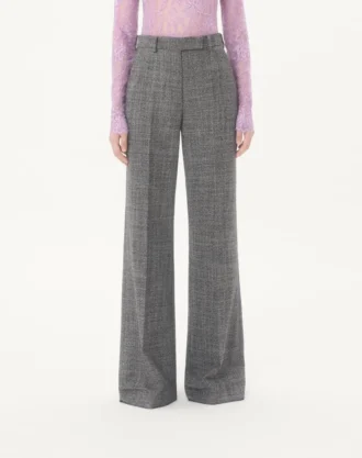 Pantalones de lana mouliné