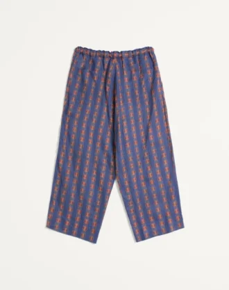 Pantalones de pijama de lino con estampado Voyage Imaginaire