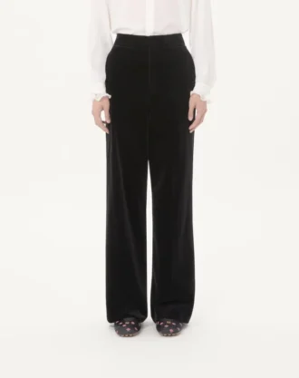 Pantalones de terciopelo de algodón Valentino