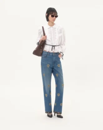 Pantalones vaqueros bordados