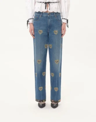 Pantalones vaqueros bordados