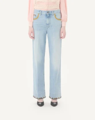 Pantalones vaqueros bordados