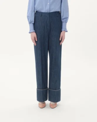 Pantalones vaqueros de cambray