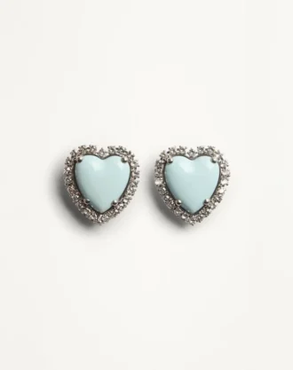 Pendientes Coeur Hyperbole en metal, resina y cristales Swarovski®