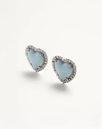 Pendientes Coeur Hyperbole en metal, resina y cristales Swarovski®