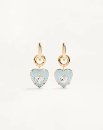 Pendientes Coeur Hyperbole en metal, resina y cristales Swarovski®